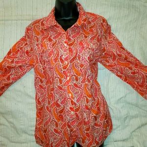 Tommy Hilfiger Pink Paisley Blouse